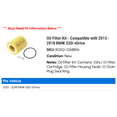 thumbnail image 2 of Oil Filter Kit - Compatible with 2013 - 2018 BMW 320i xDrive 2014 2015 2016 2017, 2 of 2