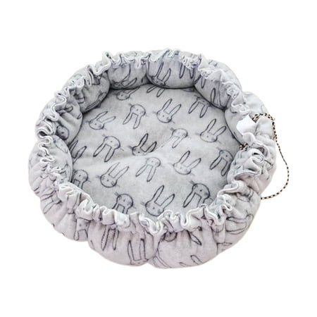 AUQ Round Dog Bed 360&deg; Raised Cushioning for Superior Comfort Kitten Bed Luxurious Materials for Lasting Comfort Large Cat Bed L