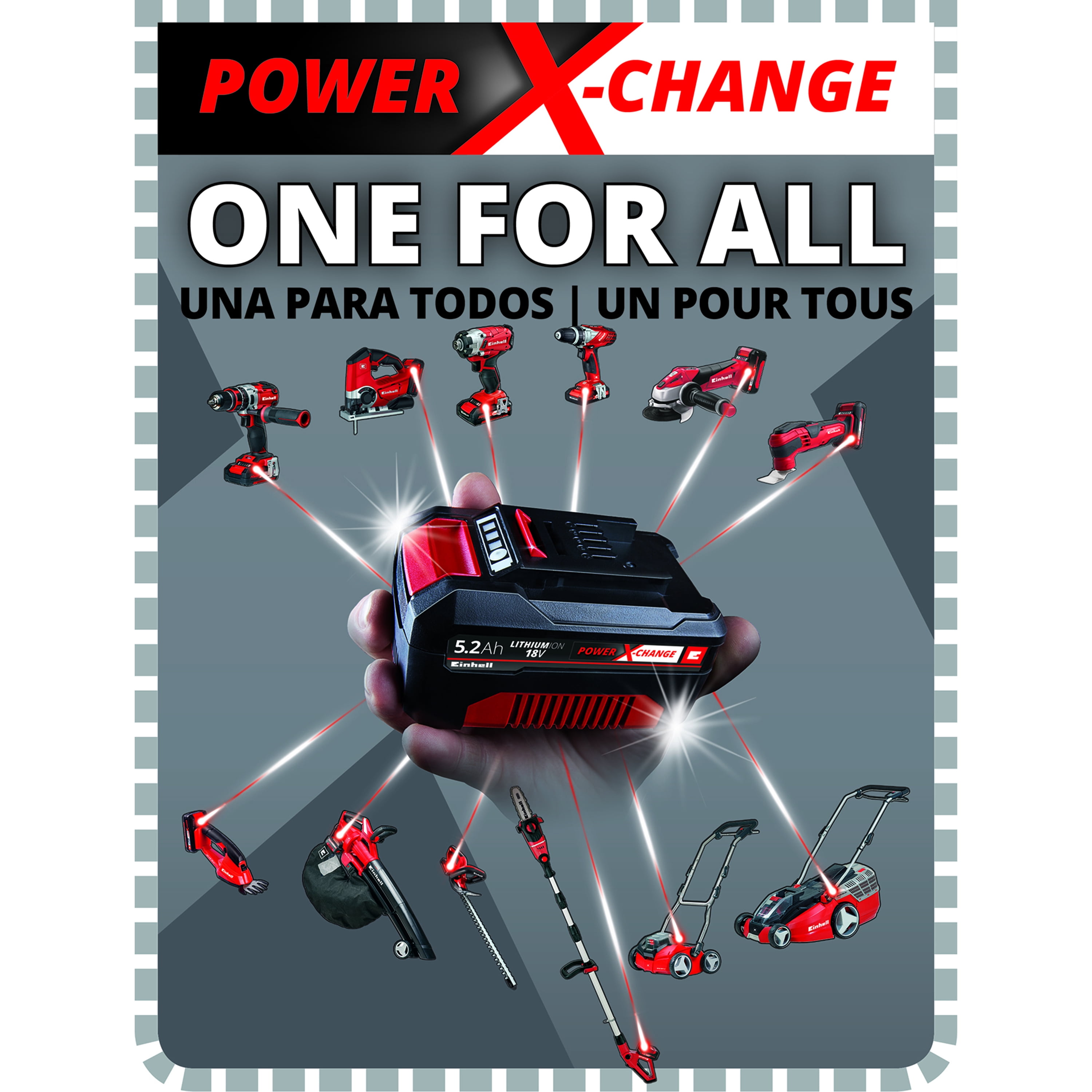 Cargador Power-X 18V + batería 18V 4Ah 1h Einhell