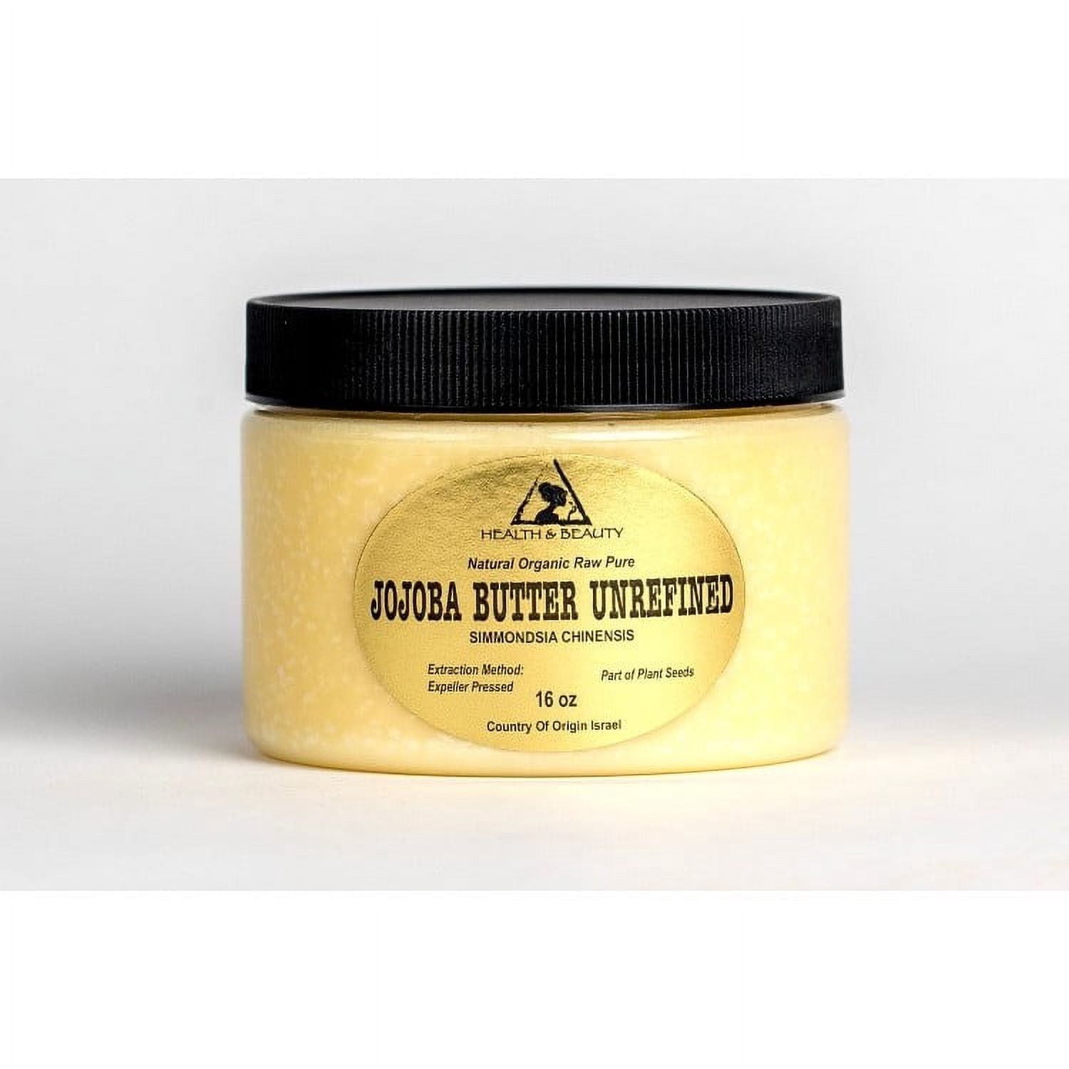 JOJOBA BUTTER UNREFINED ORGANIC VIRGIN EXPELLER PRESSED RAW PURE 64 OZ