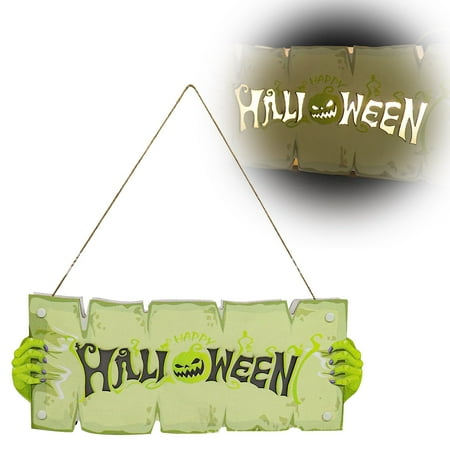 

Hot Sale Hanging Decorations Pendant Sign Listing Atmosphere Night Light Pumpkin Festival Wall Craft Decoration Pendant