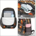 thumbnail image 4 of Basketball and Flame Gray Pattern 17" School Backpacks for Teens,Waterproof Oxford Fabric,S-Shape Padded Straps for School,Travel,Hiking,Camping, 4 of 6