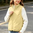 thumbnail image 7 of Fesfesfes Kids Unisex Stand Collar Full Zip Vest Lightweight Windproof Sleeveless Jacket Casual Sporty Outerwear for Boys Girls Ages 2-10 Years, 7 of 7
