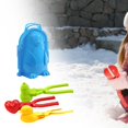 thumbnail image 1 of 4x clip de bola de nieve multifuncional con mango, juguetes de arena juego de juguetes de bola de nieve , estilo D Macarena clip de nieve, 1 of 8
