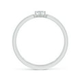 thumbnail image 2 of ANGARA Natural Diamond Solitaire Split Shank Ring in 14K White Gold for Women (Size-5x3mm| Color-H| Clarity-SI2) | April Birthstone, Anniversary, Jewelry Gift for Women | Natural Diamond Ring, 2 of 8