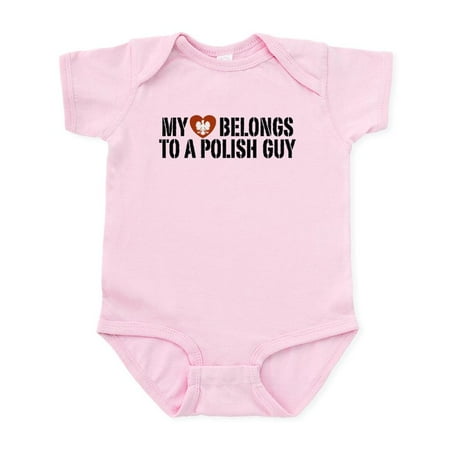 

CafePress - My Heart Belongs To A Polish Guy Infant Bodysuit - Baby Light Bodysuit Size Newborn - 24 Months