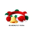 thumbnail image 3 of Adornos navideños Bocqde: collar de bola para mascotas, campana de tela de felpa, sombrero de árbol de Navidad, collar de perro colorido, cadena decorativa, regalos de Navidad, 3 of 6