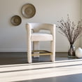 thumbnail image 5 of Starlight Canyon Home Elegant Brown Jacquard Upholstered Counter Stool with Metal and Plywood Base, 5 of 7