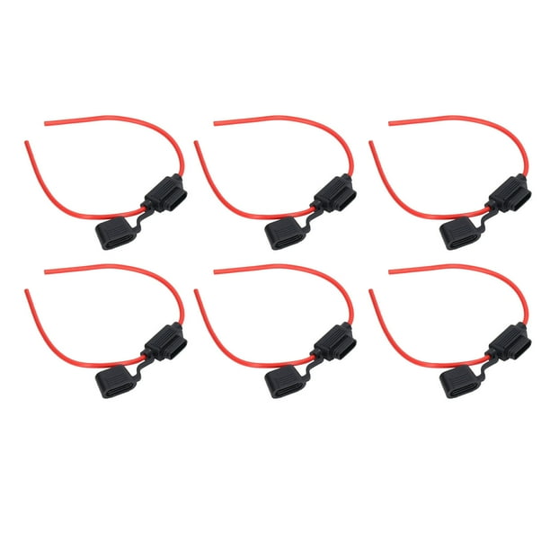 Kit De Portafusibles En Línea, Alambre De Cobre Libre De Oxígeno 10Set Resistencia De Fusión De Portafusibles En Línea Para Equipos Eléctricos ANGGREK Otros