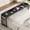 Black, variant on Condemo Overbed Table with Wheels and Height Adjustable, 87 inch King Size Bed Table with Adjustable Tilt Board, Mobile Laptop Cart Computer Desk with Outlets & USB Ports, Black