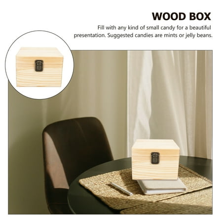 Zcyifa Wood Box Wedding Gift Box Present Wrapping Box Bridesmaid Gift Box Wooden Box for Bridesmaid