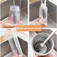 thumbnail image 6 of 3Pcs Long Handle Silicone Cup Brush, CQCYD Cup Cleaning Brush, Long Handle Silicone Bottle Brush 360 Flexible Cleaning Brush For Narrow Mugs Tumblers Hard To Reach Areas Reusable Dishwasher Safe, 6 of 6