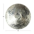 thumbnail image 3 of DecMode Silver Stainless Steel Metal Textured Starburst Plate Wall Decor, 3 of 12
