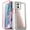 Pink/Clear, variant on Poetic Guardian Case for Motorola Moto G 5G , Clear Case with Built-in Screen Protector, Pink/Clear
