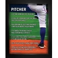 thumbnail image 1 of Framed Baseball Pitcher 8" x 10" Sport Poster Print, 1 of 3
