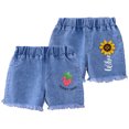thumbnail image 2 of Esaierr 1-6 Years Girls Jeans Denim Shorts for Toddler Baby Jeans Shorts Pants Kids Summer Shorts Stretchy Jeans Shorts, 2 of 8