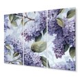 thumbnail image 2 of Designart "Purple grey Lilies Bloom Fragrant IV" Floral Metal Wall Decor Set, 2 of 5