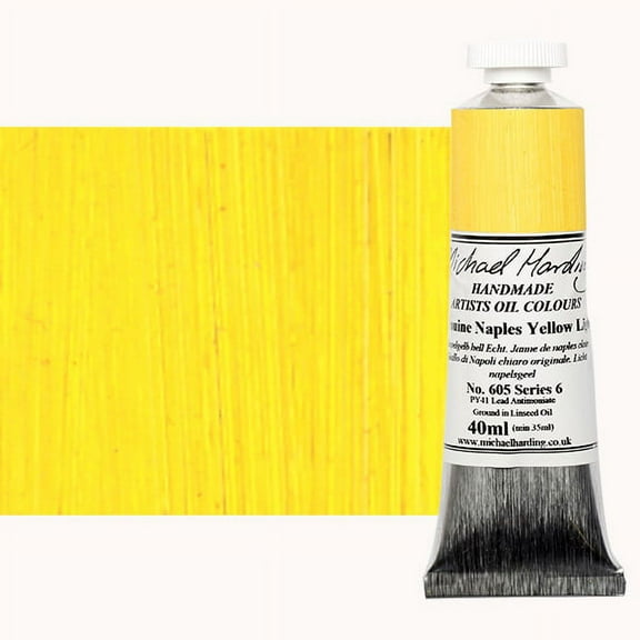 Michael Harding Handmade Artists Oil Color 40ml - Genuine Naples Yellow Light