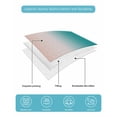 thumbnail image 5 of Quilts Twin XL Size, Teal Pink Ombre Soft Comforter Bedding Set for Bed, Modern Abstract Art Gradient Lightweight Quilted Bedspread with Pillow Cover(2 Pieces) for All Season, 68x98 Inch, 5 of 6
