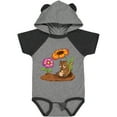 thumbnail image 3 of Inktastic Cute Chipmunk on Lunch Break with Flowers Boys or Girls Baby Bodysuit, 3 of 5