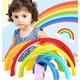 thumbnail image 1 of Juegos de Aprendizaje de Niños Puzzle Rompecabezas Forma de Aro Iris Hugo Juguetes de madera, 1 of 9