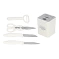 thumbnail image 3 of Juego de 5 cuchillos de cocina Juego de cuchillos de cocina de acero inoxidable para frutas con base de almacenamiento Utensilios de cocina para barbacoa Patio Picnic, 3 of 10