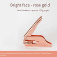 thumbnail image 3 of StainlessSteel Embossing Stamp Personalized Wedding Invitation Envelope Pliers Seal Custom Your Own Logo Stamp Rose Gold, 3 of 8