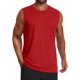 thumbnail image 1 of Camiseta sin mangas Cotrasen para hombre, UPF 50+, cuello redondo, transpirable, color rojo XL, 1 of 6
