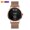 Rose Black_Mesh, variant on Men's Minimalist Dual Display Watch – Waterproof Quartz Timepiece with Stainless Steel Strap & Unique Design