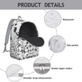 thumbnail image 3 of Abstract Coral Reef Sea Turtle Canvas Bookbag – Durable Travel Backpack with Nautical Design, Comfortable Carrying, Large Capacity, and Anti-theft Features for Outdoor Activities and Short-Term Travel, 3 of 5