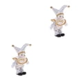 thumbnail image 1 of Vogacara Porcelain Clown Doll Halloween Christmas Decoration Souvenirs Collections Tipo 1 2Conjunto, 1 of 6
