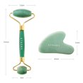 Jade Roller & Gua Sha 2 in 1 For Face Premium Construction Face
