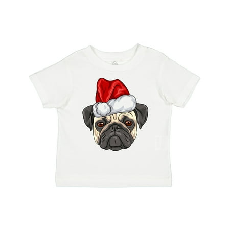 

Inktastic Christmas Pug Dog Santa Gift Toddler Boy or Toddler Girl T-Shirt