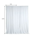 thumbnail image 3 of Efavormart 2 Pack | White Fire Retardant Scuba Polyester Curtain Panel Backdrops Wrinkle Free With Rod Pockets - 10ftx10ft, 3 of 11
