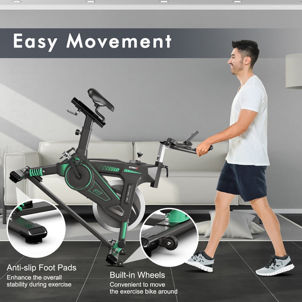GVN Bike Trainer,Fitness Bike,Stationary Exercise Cycling Bike with 33lbs Flywheel for Home