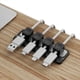 thumbnail image 2 of Clips Magnéticos para Cables, Soporte Ajustable y Suave para Cables Debajo del Escritorio, Organizador de Cables., 2 of 6