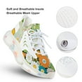 thumbnail image 3 of Sage Green Colorful Flower Walking Shoes for Men Woman Lightweight Tennis Fashion Elastic Sports Shoes Cushion Basketball Shoes, 3 of 7