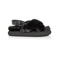 thumbnail image 4 of Moncler Womens Solarisse Fur Leather Warm Slingback Sandals, 4 of 5