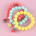thumbnail image 3 of 3 Pcs Bracelets Pendentif Fruit Perles Créatives Bracelets Décorations pour Enfants, 3 of 7