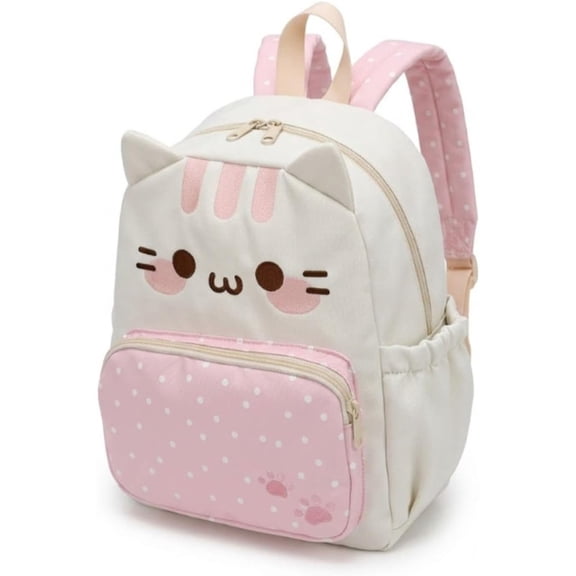 Cat Face Backpack, Cute Cat Ear Backpack, Lightweight Kawaii Casual Travel Daypack with Multi Pockets, Waterproof and durable for Work Daily