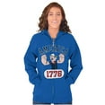 thumbnail image 4 of Popeye The Sailor Man America 1776 Zip Up Hoodie Men's Women's Brisco Brands S, 4 of 6