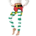thumbnail image 2 of MKOSPLRT Christmas Leggings Winter Kids Yoga Pants Dance Active Tights Stretch High Waist Print Gym Leggings Cute Holiday Pants 3-8Y, 2 of 6