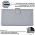 thumbnail image 6 of Checkbook Cover for Men and Women - Leather RFID Secure Standard Register Holder, 6 of 7