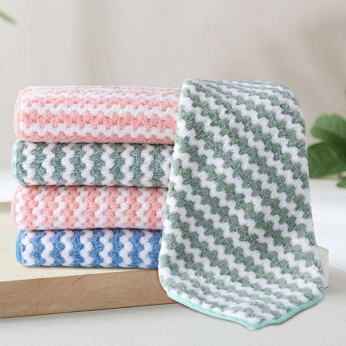 20pcs Kitchen Dish Cloths Soft Absorbent Dish Rag Reusable Dish Towels  Household Washable Cleaning Cloth Housework Clean Towel Kitchen Cleaning  Washcloth for Washing Dishes Wipe Glass 