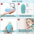 thumbnail image 4 of Ice Roller for Face, Ice Globes Cube for Facials Massager, Silicone Ice Mold Reusable Skin Care for Face & Eye Puffiness Relief Brightening Skin, Cyan, 4 of 8