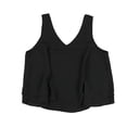 thumbnail image 2 of Blusa de punto Bar III con dobladillo con volantes Mujer Negro Mediano, 2 of 2