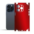 thumbnail image 2 of IPG Compatible with iPhone 15 Pro Max Decorative Carbon Fiber Vinyl Back and Sides Full Protection Anti Scratch Skin Guard - 3D Surface - Easy to Install for 15 Pro Max (Red Pearl), 2 of 5