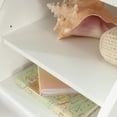 thumbnail image 7 of Pemberly Row 2 Shelves Wood Twin Bookcase Headboard in White, 7 of 7