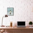 thumbnail image 2 of Stupell Industries Penguin Family Blue Watercolor Animal Painting Framed Wall Art by Stellar Studio, 11" x 14", Black Framed, 2 of 7