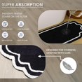 thumbnail image 5 of Home Weavers Allure Collection 100% Cotton Bath Rug 17"x24", Soft & Absorbent Bathroom Rug, Non-Slip Backing, Quick Dry, Machine Washable Bath Mat for Floor, Shower & Tub, Black, 5 of 5